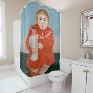 Henri Rousseau - Kind mit Puppe Duschvorhang