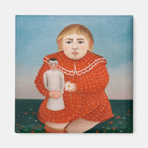 Henri Rousseau - Kind mit Puppe Magnet
