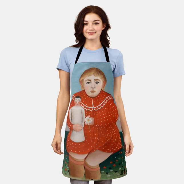 Henri Rousseau - Kind mit Puppe Schürze (Getragen)