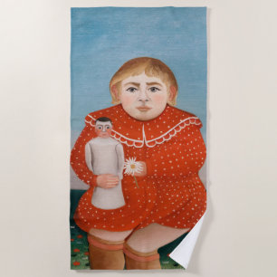Henri Rousseau - Kind mit Puppe Strandtuch