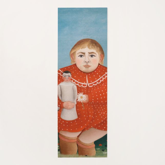 Henri Rousseau - Kind mit Puppe Yogamatte (Rückseite)