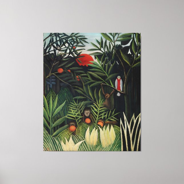 Henri Rousseau Kunst Leinwanddruck (Vorderseite)