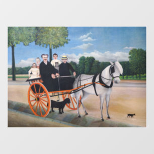 Henri Rousseau - La Carriole du pere Junier Fensteraufkleber