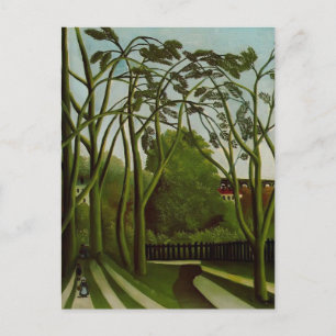 Henri Rousseau - Landschaft am Rande der Bievre Postkarte