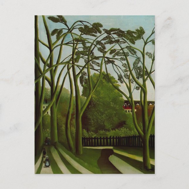 Henri Rousseau - Landschaft am Rande der Bievre Postkarte (Vorderseite)