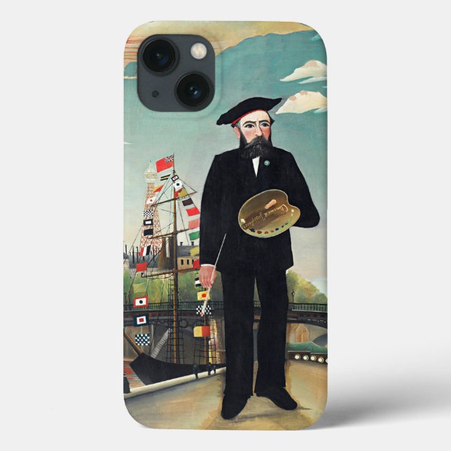 Henri Rousseau - Landschaft selbst-Portrait Case-Mate iPhone Hülle (Rückseite)