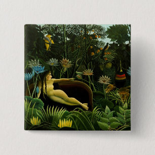 Henri Rousseau Painting Button