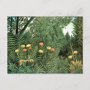 Henri Rousseau Painting Postkarte