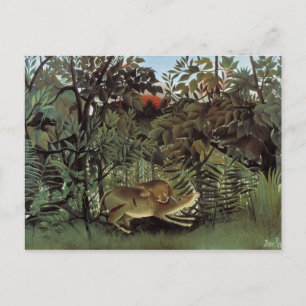 Henri Rousseau Painting Postkarte