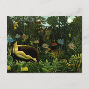 Henri Rousseau Painting Postkarte