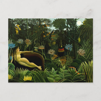 Henri Rousseau Painting Postkarte