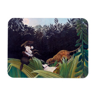 Henri Rousseau - Pfadfinder werden von einem Tiger Magnet