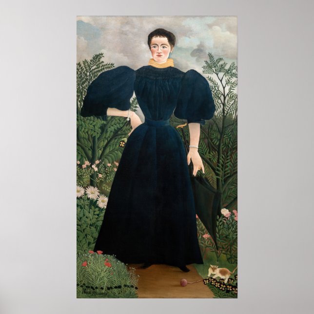 Henri Rousseau - Portrait von Madame M. Poster (Vorne)