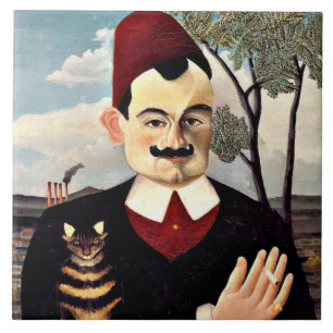Henri Rousseau - Portrait von Monsieur X Fliese