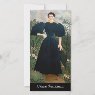 Henri Rousseau - Porträt von Madame M. Dankeskarte