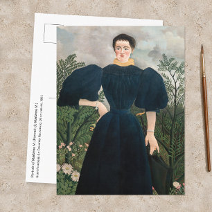 Henri Rousseau - Porträt von Madame M. Postkarte