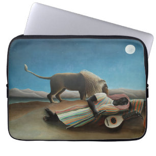 Henri Rousseau Schlafen Sinti und Roma Löwenmalere Laptopschutzhülle