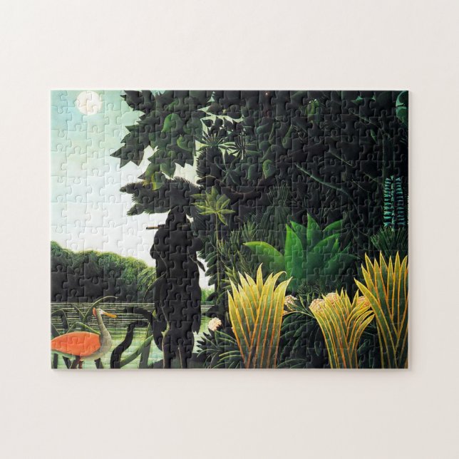 Henri Rousseau-Schlangenbeschwörer-Puzzlespiel Puzzle (Horizontal)