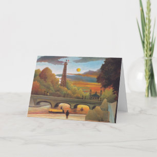 Henri Rousseau - Seine und Eiffelturm im Sonnenunt Karte