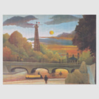 Henri Rousseau - Seine und Eiffelturm im Sonnenunt
