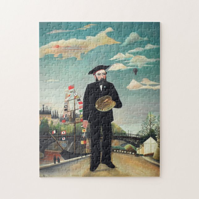 Henri Rousseau Selbstportrait Puzzle (Vertikal)