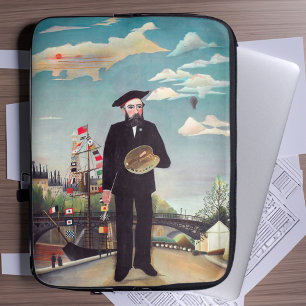Henri Rousseau - Selbstporträt-Landschaft Laptopschutzhülle
