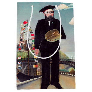Henri Rousseau - Selbstporträt-Landschaft Mittlere Geschenktüte