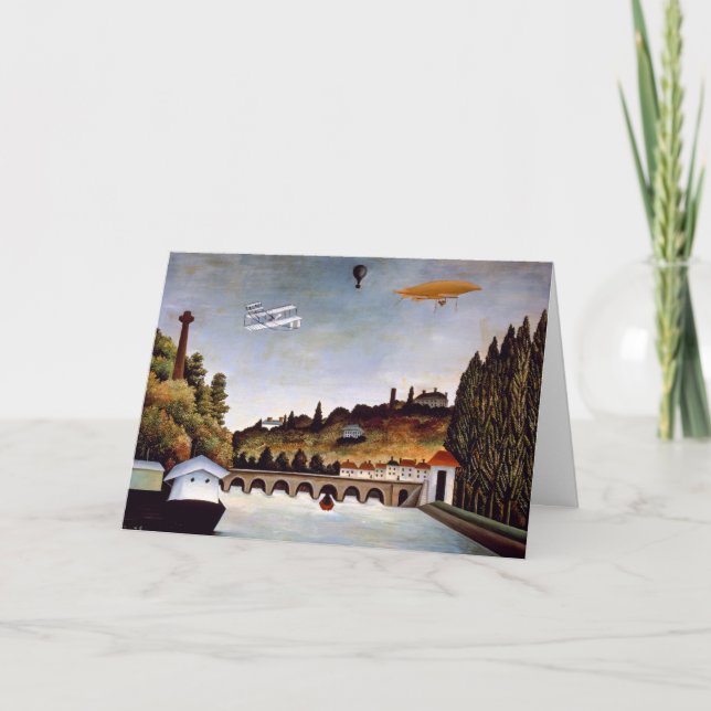 Henri Rousseau - Sevres Brücke & Hügel von Clamart Karte (Vorderseite)