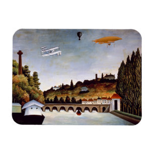 Henri Rousseau - Sevres Brücke & Hügel von Clamart Magnet