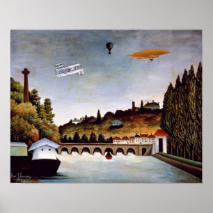 Henri Rousseau - Sevres Brücke & Hügel von Clamart Poster