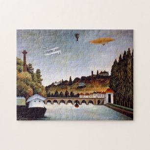 Henri Rousseau - Sevres Brücke & Hügel von Clamart Puzzle