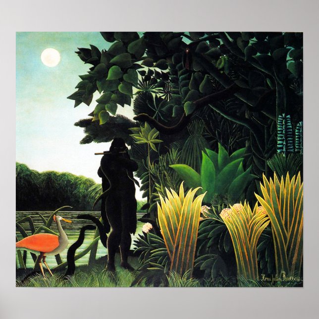 Henri Rousseau Snake Charmer Poster (Vorne)