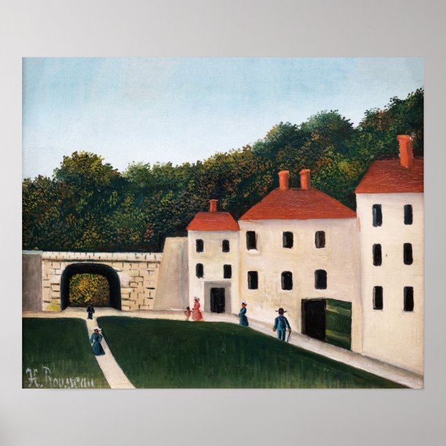 Henri Rousseau - Spaziergänge im Park Poster (Vorne)