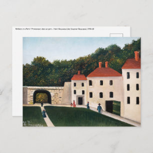Henri Rousseau - Spaziergänge im Park Postkarte