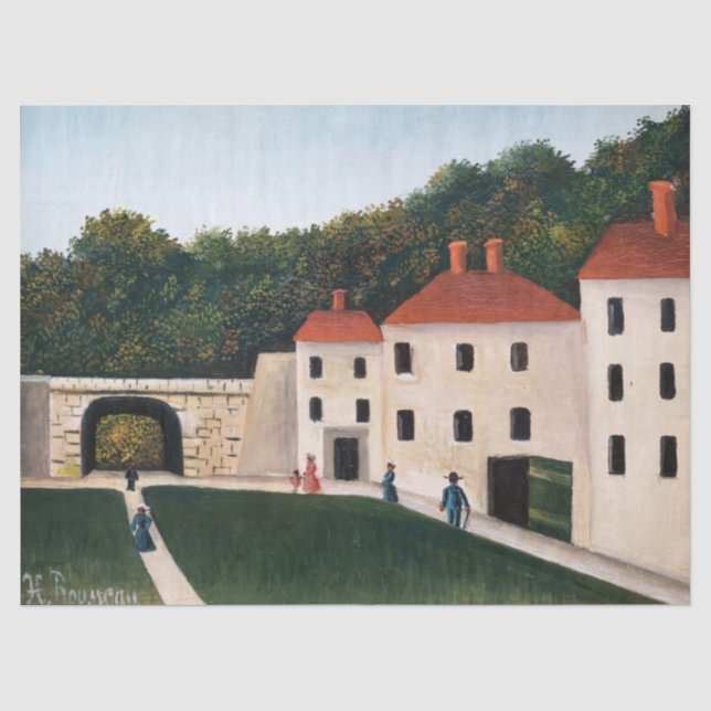 Henri Rousseau - Spaziergänge im Park Seidenpapier (Vorderseite)