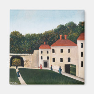 Henri Rousseau - Spaziergänger in einem Park Magnet