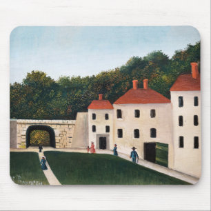 Henri Rousseau - Spaziergänger in einem Park Mousepad