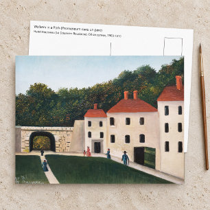 Henri Rousseau - Spaziergänger in einem Park Postkarte
