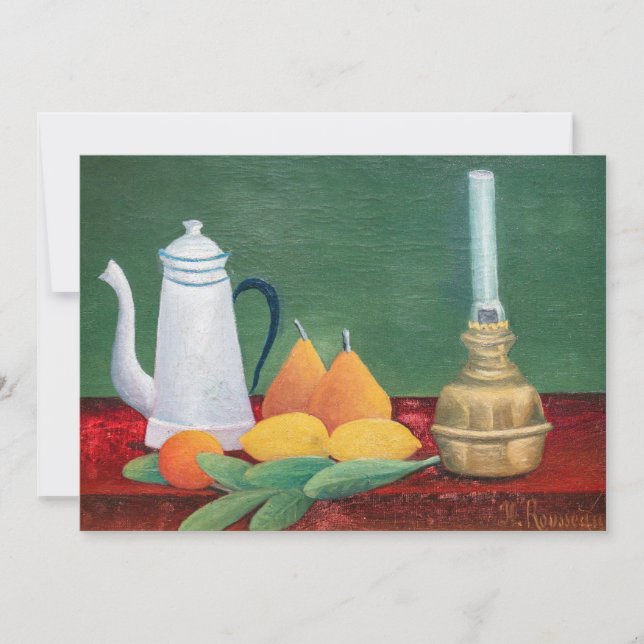 Henri Rousseau - Stillleben mit Kaffeekanne Dankeskarte (Vorderseite)