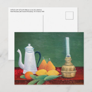 Henri Rousseau - Stillleben mit Kaffeekanne Postkarte