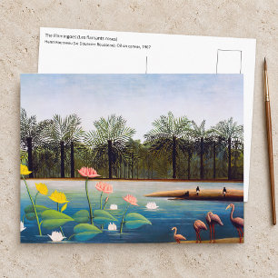 Henri Rousseau - The Flamingoes Postkarte