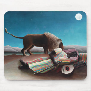 Henri Rousseau The Sleeping Gypsy Vintage Mousepad