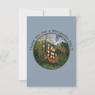 Henri Rousseau Tiger & Bull Party Items Collection Dankeskarte