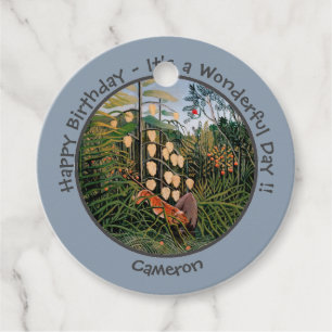 Henri Rousseau Tiger & Bull Party Items Collection Geschenkanhänger