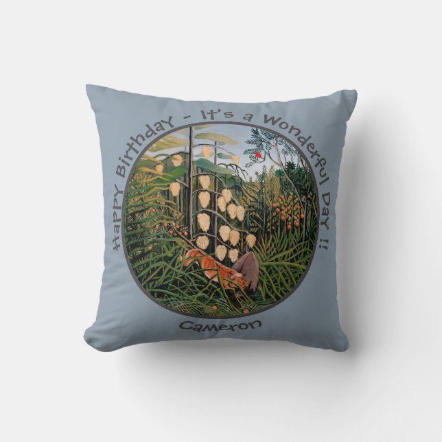 Henri Rousseau Tiger & Bull Party Items Collection Kissen (Vorderseite)