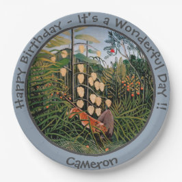 Henri Rousseau Tiger & Bull Party Items Collection Pappteller