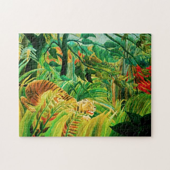 Henri Rousseau-Tiger in einem tropischen Puzzle (Horizontal)
