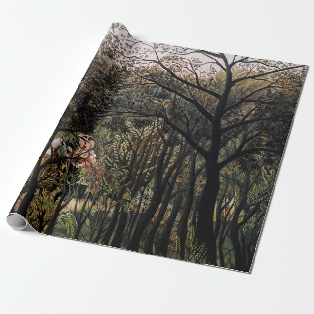 Henri Rousseau - Treffen im Wald Geschenkpapier (Ungerollt)