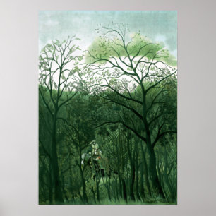 Henri Rousseau - Treffen im Wald Poster
