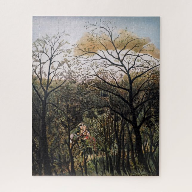 Henri Rousseau - Treffen im Wald Puzzle (Vertikal)